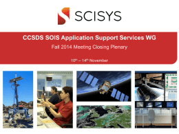 SOIS-APP WG Fall 2014 Closing Plenary v1.0