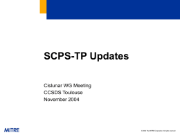 SCPS-TP Discussions