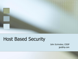 Host Based Security.ppt