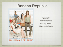 banana republic profile.ppt