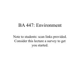 BA 447 Environment.ppt