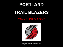 Portland Trail Blazers.ppt