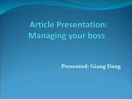 Managing your boss.ppt