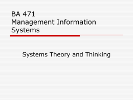 Systems Thinking and Theory.ppt