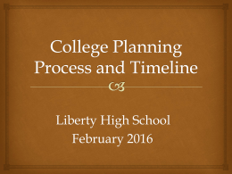 College Planning Night Process and Timeline Feb 2016.ppt