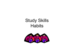 1.02 Study Skills