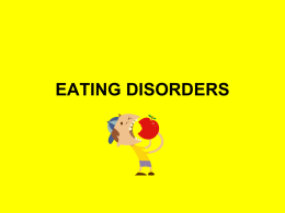 Eating disorders PowerPoint