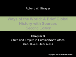 State and Empire in Eurasia/North Africa