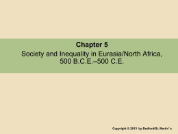 Society and Inequality in Eurasia/North Africa