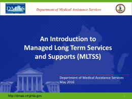 MLTSS Overview Presentation