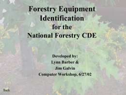 Forestry_Equipment_Identification.ppt