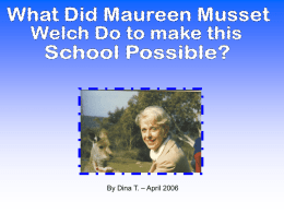 Biography of Maureen M. Welch