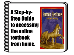 guide to accesssing textbook on line