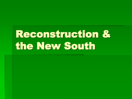 Reconstruction Notes