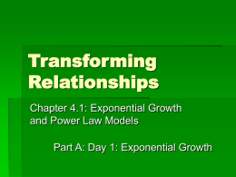 Chapter 4 - 4.1 Exponential - ppt