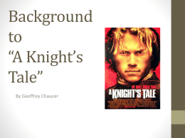 A Knight's Tale Background PPT