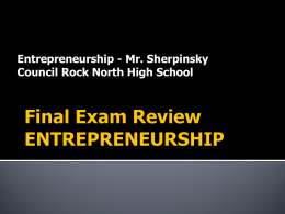 Final Exam Review PPT