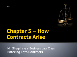 Business Law Chapter 5 PPT