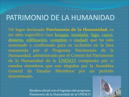PATRIMONIO DE LA HUMANIDAD.ppt