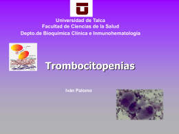 Trombocitopenias.ppt
