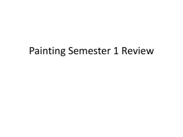 painting semester one review