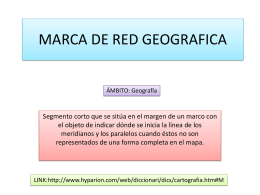 MARCA DE RED GEOGRAFICA