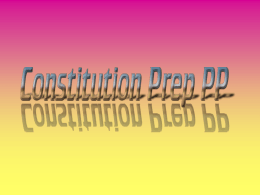 A Constitution test prep 2011