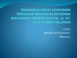 PENGARUH MINAT KONSUMEN TERHADAP BARANG ... 125KB Apr 15 2011 03:27:00 AM