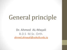 General principle