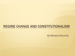 Regime Change and constitutionalism.pptx