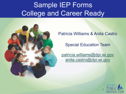 College and Career Ready IEPs