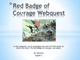 red badge of courage webquest