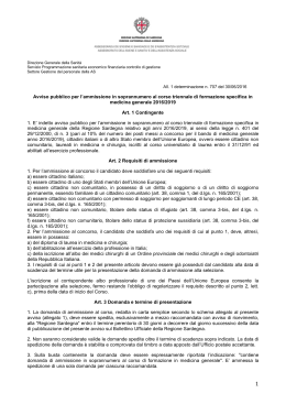 avviso pubblico [file] - Regione Autonoma della Sardegna