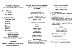 Programma + scheda iscrizione - SIPS Società Italiana Prosegugio