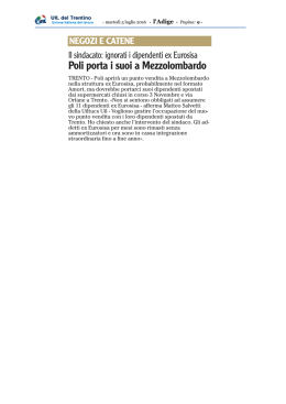 Poli porta i suoi a Mezzolombardo