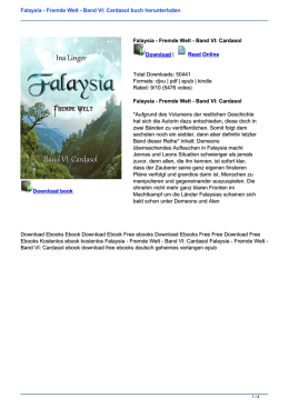 Falaysia - Fremde Welt - Band VI: Cardasol buch herunterladen