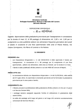Preleva la disposizione dirigenziale