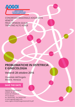 problematiche in ostetricia e ginecologia