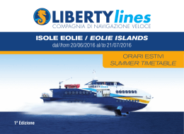 Liberty lines Orari-Estivi 2016