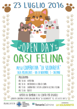 Open day oasi felina