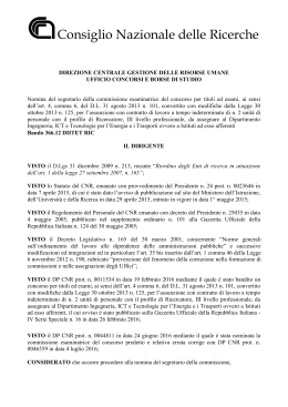 Nomina Segretario - Prot. AMMCNT n. 47434 del 06/07/2016