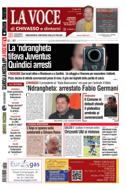 La `ndrangheta tifava Juventus Quindici arresti