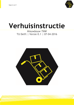 Verhuisinstructie - TU Delft Medewerkers