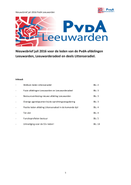 te klikken - PvdA Leeuwarden