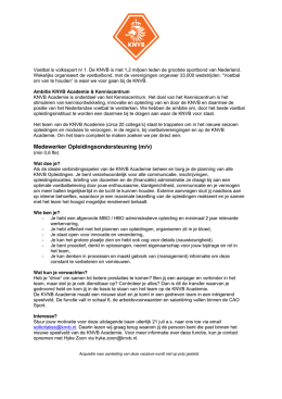 Medewerker Opleidingsondersteuning KNVB Academie?.?