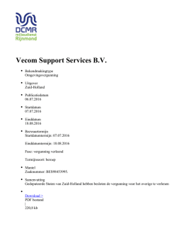 Vecom Support Services B.V.