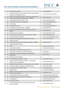 Encc list of members and associated members