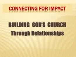 Connecting for IMPACT - PP