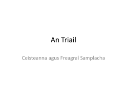 an triail ceist agus freagraí