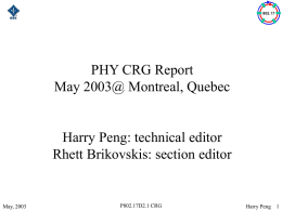 PHY_CRG_report_2003_05_21.ppt